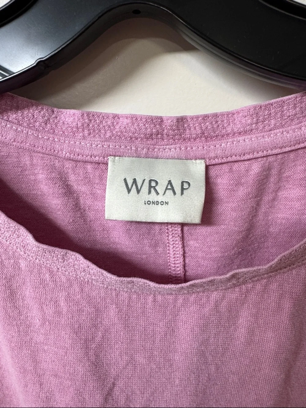 Wrap London Washed Mauve Short Sleeve Tee - Picture 2 of 3